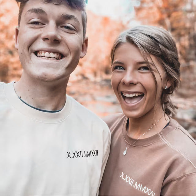 Custom Embroidered Sweatshirts, Hoodies & T-Shirts - Best Gifts For Couple Lover