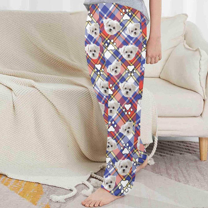 Personalized Photo & Name Pajamas,Custom Pajama Pants Men Women