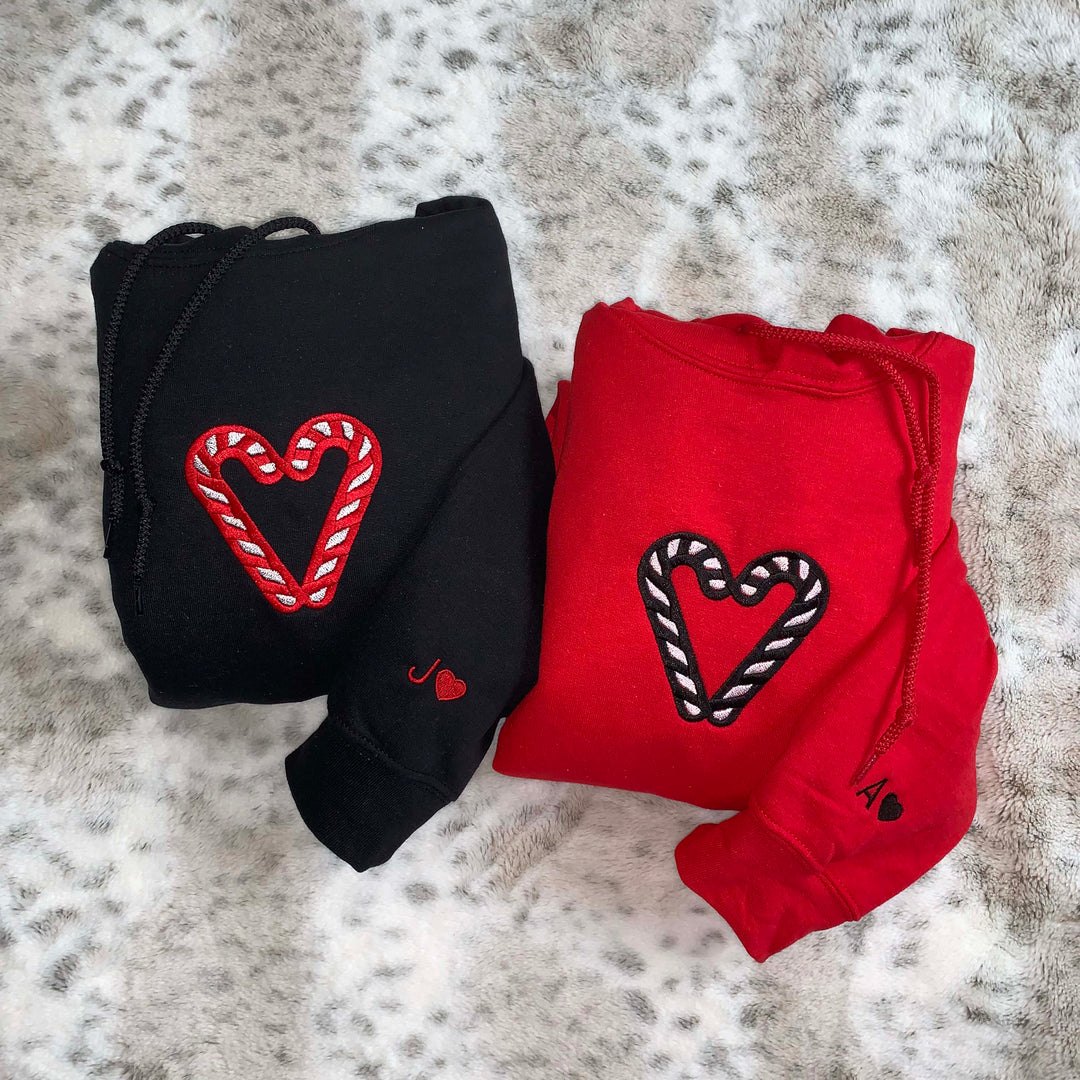 Custom Christmas candy stick hoodie