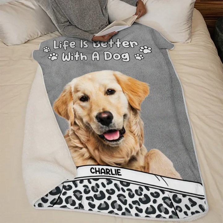 Dog & Cat Personalized Custom Baby Blanket