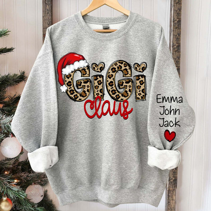 Custom Gigi Christmas Grandma Claus Sweatshirt