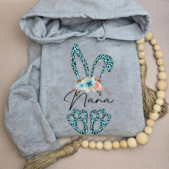Custom leopard print rabbit hoodie