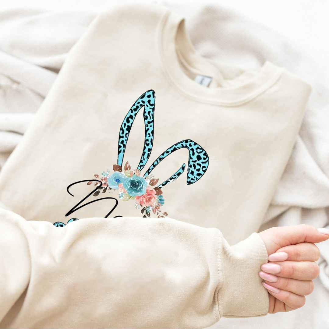 Custom leopard print rabbit hoodie