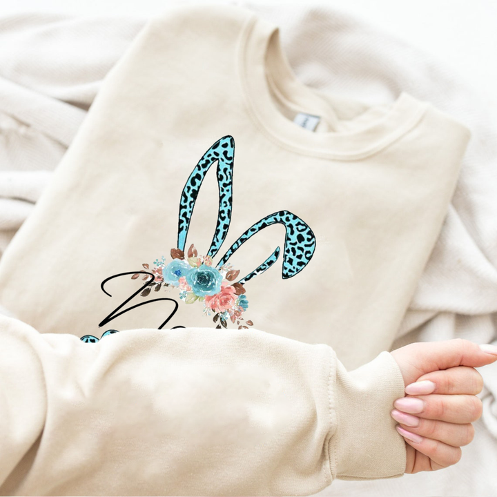 Custom leopard print rabbit hoodie