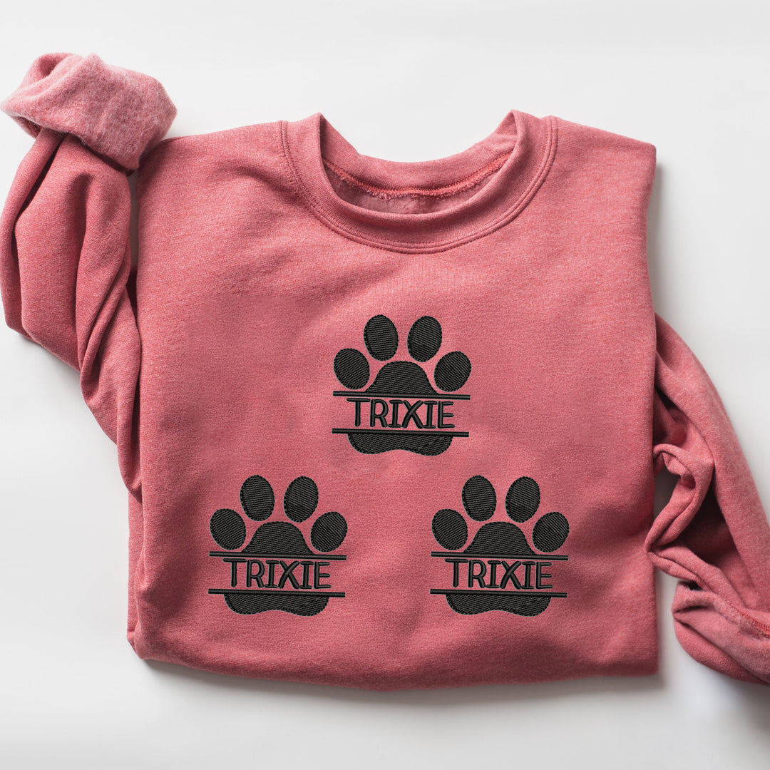 Custom claw print embroidery hoodie
