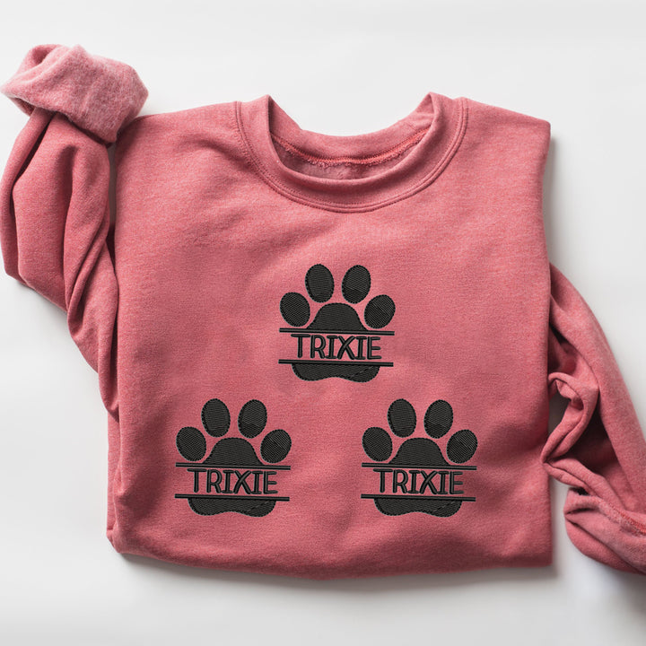 Custom claw print embroidery hoodie