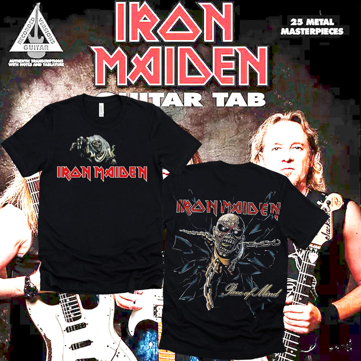Personalized Iron Maiden Piece Of Mind Skull Print T-Shirt