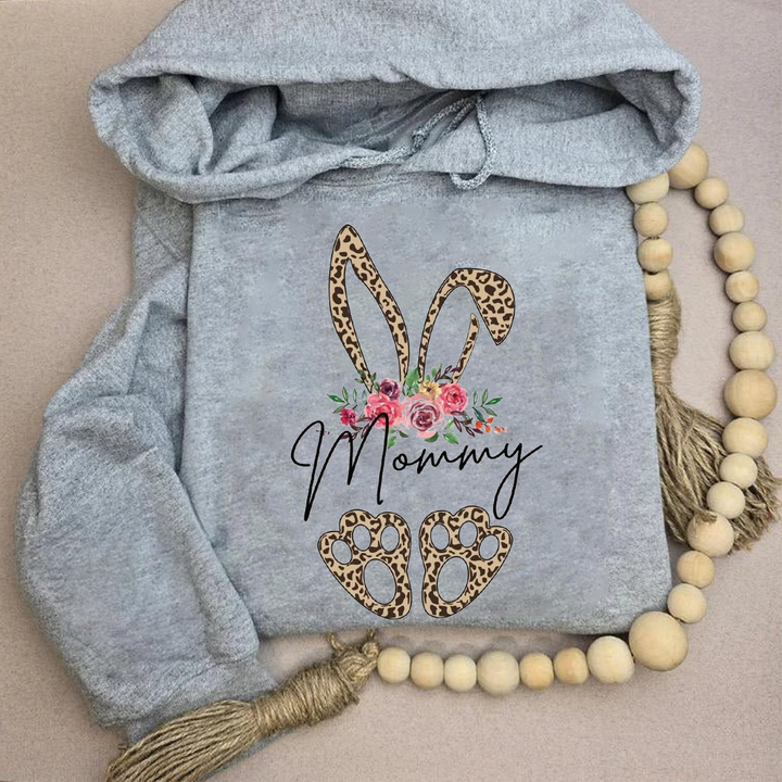 Custom leopard print rabbit hoodie