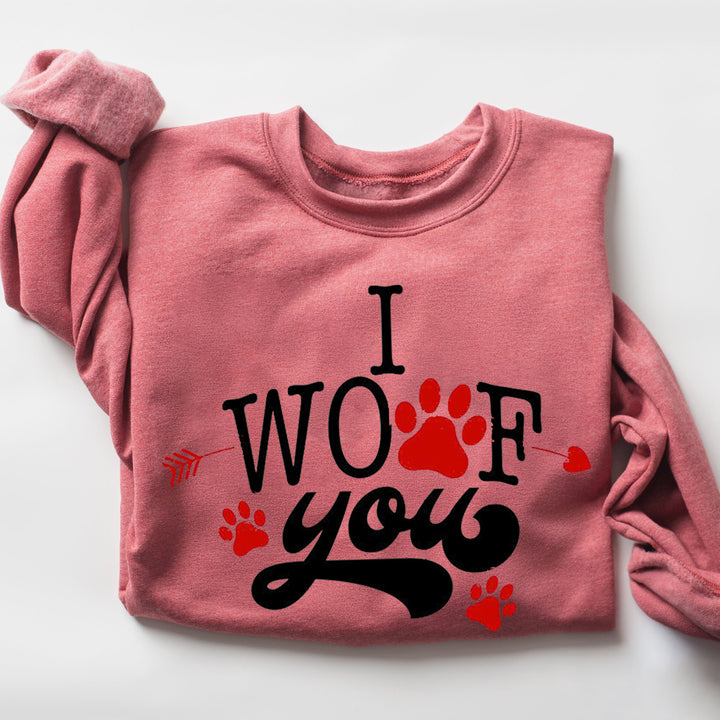 Custom Valentine's Day i woof you hoodie