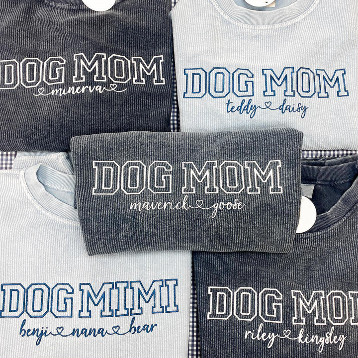 Customize your own sweatshirt with dog names