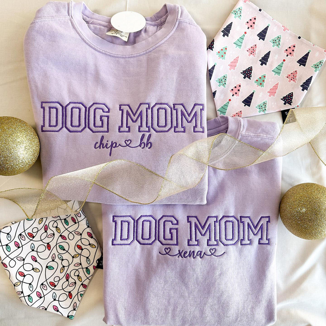 Customize your own sweatshirt with dog names