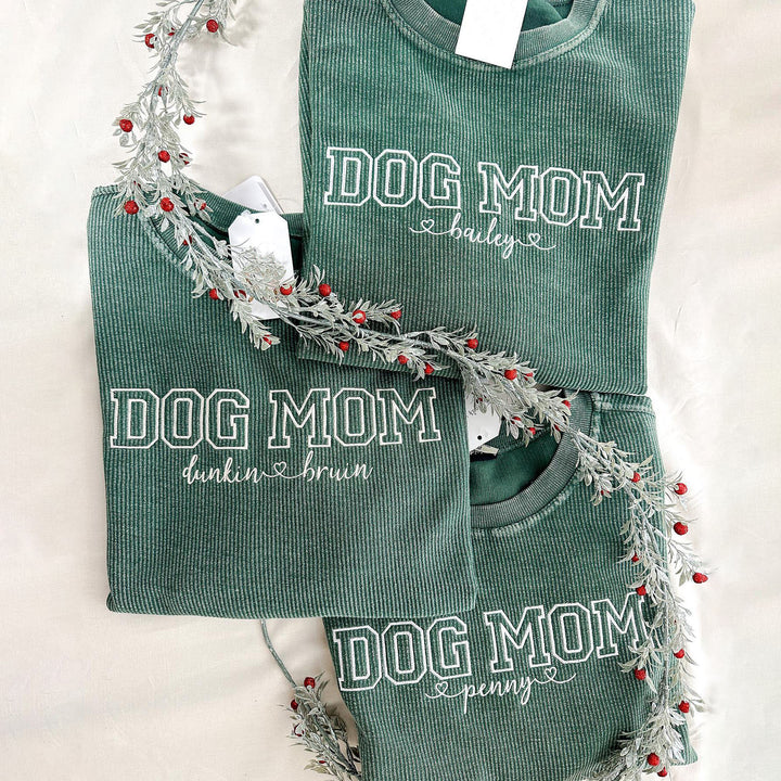 Customize your own sweatshirt with dog names