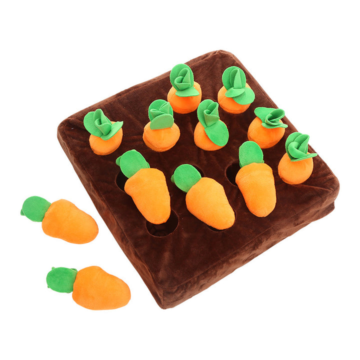 Pet puzzle pull radish sound bite resistant grinding teeth self high and boring smell pad pet toy