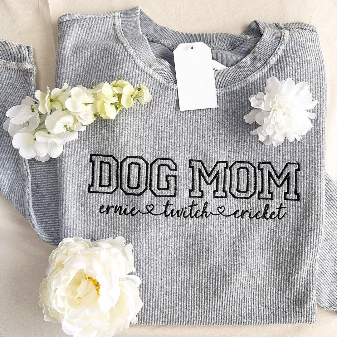 Customize your own sweatshirt with dog names
