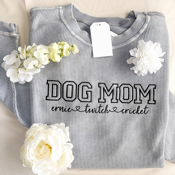 Customize your own sweatshirt with dog names