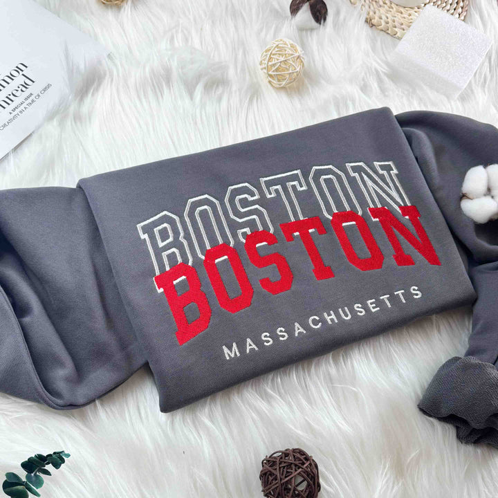 Custom Shifted Varisty Embroidered Sweatshirt