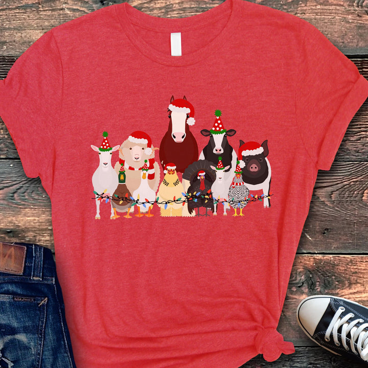 Christmas Harvest print hoodie