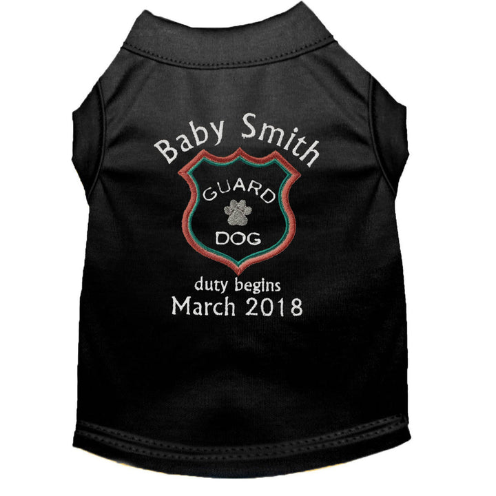 Annonce de grossesse pour chien - Annonce de grossesse pour chien - T-shirt d'annonce - T-shirt de grossesse pour chien - Révélation de grossesse pour chien - T-shirt grand frère pour chien 