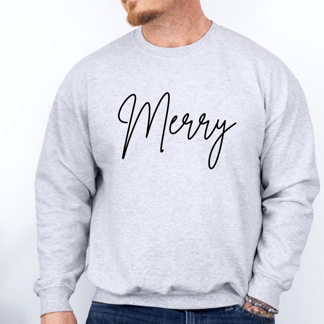 Personalized Christmas Sweatshirt with Name on Sleeve