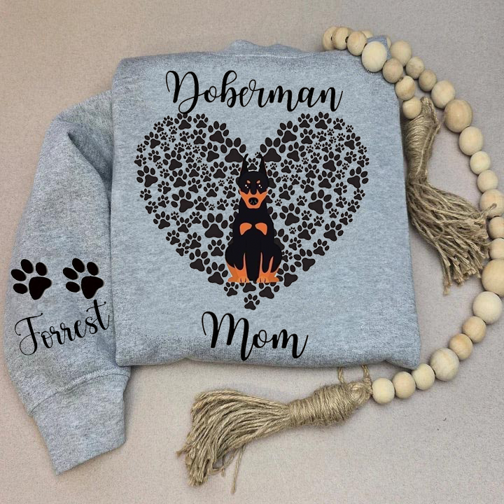 Custom love paw print pet hoodie