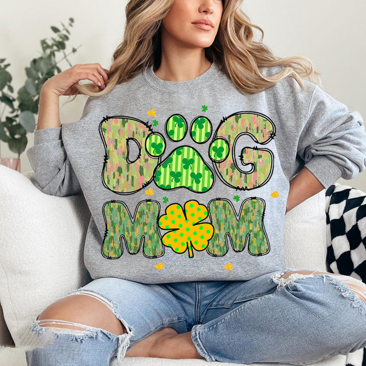 Dog Mom St Patricks Coquette Sweatshirt