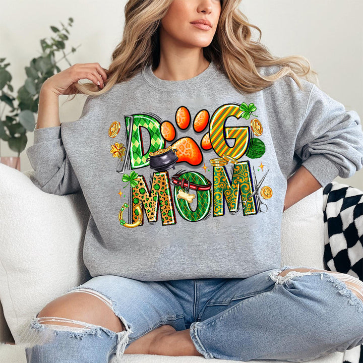 St. Patrick's Day Dog Paw Mom Sweatshirt