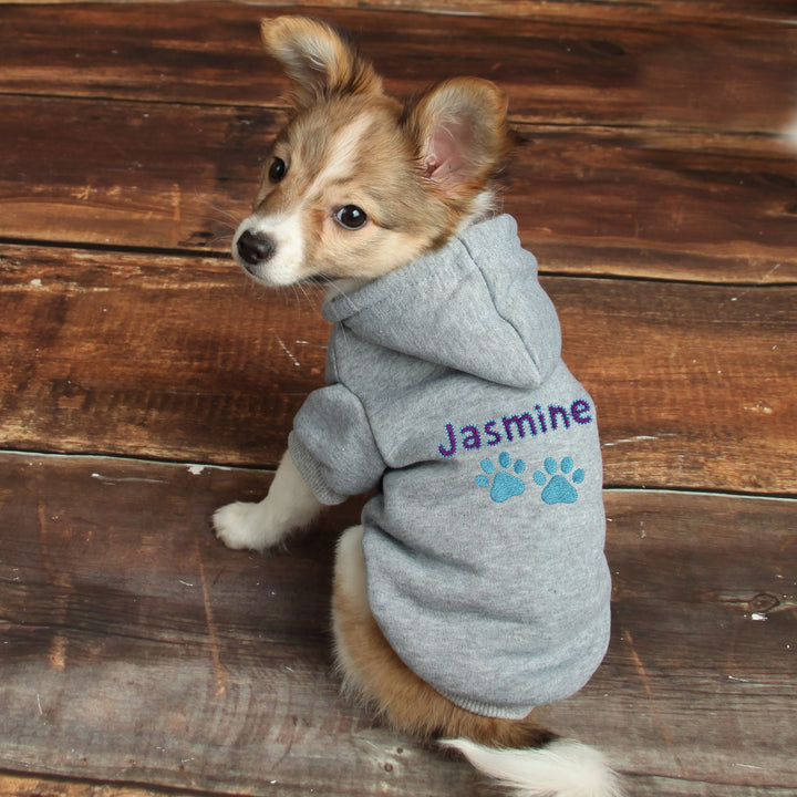 Personalized Dog Hoodie - Embroidered Name Pet Hoodie