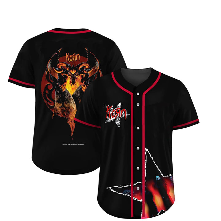 Personalized Korn printed jersey