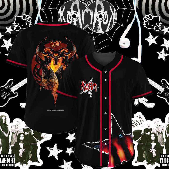 Personalized Korn printed jersey