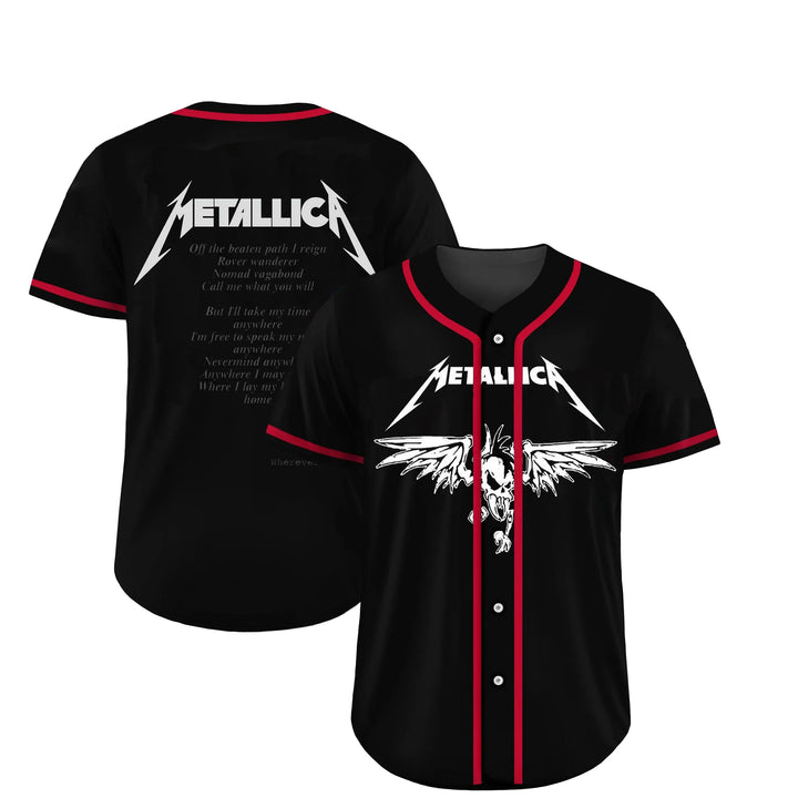 Retro Metallica Music Jersey