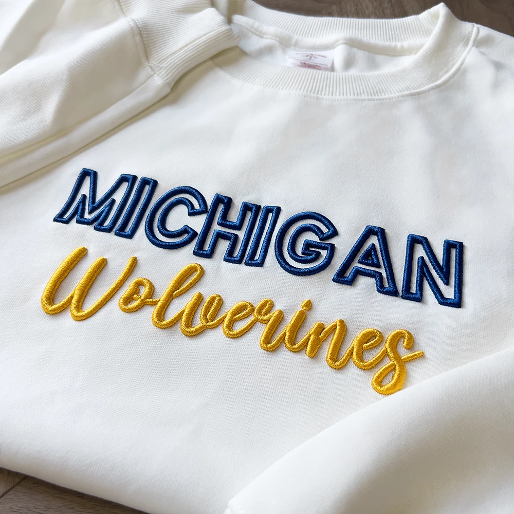 Custom 3D PUFF Embroidery Team Sweatshirt / Hoodie