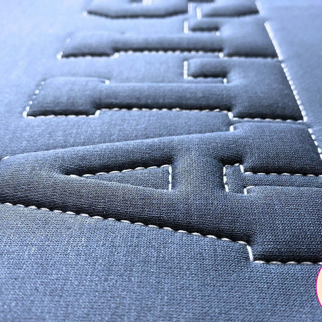 Embossed 3D Puff Embroidery  Sweatshirt