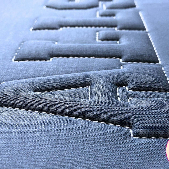 Embossed 3D Puff Embroidery  Sweatshirt
