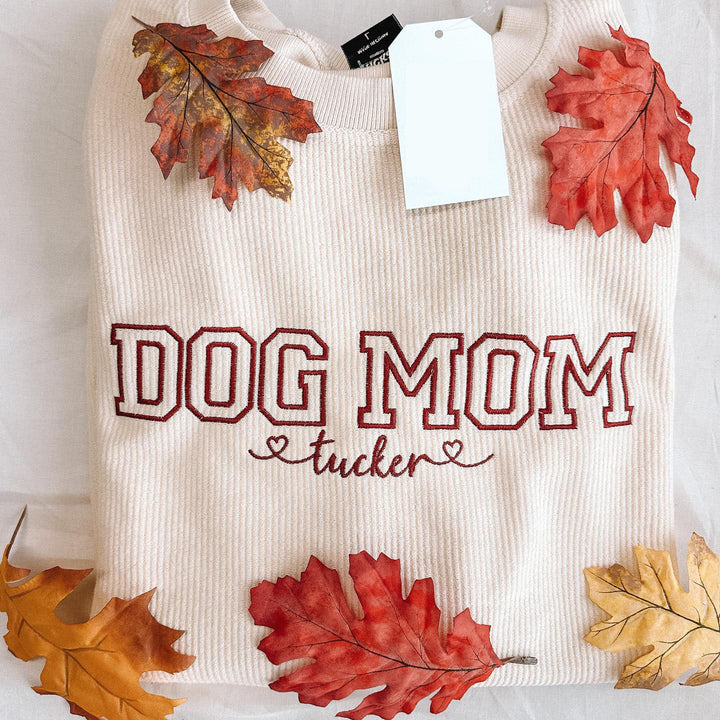 Customize your own sweatshirt with dog names