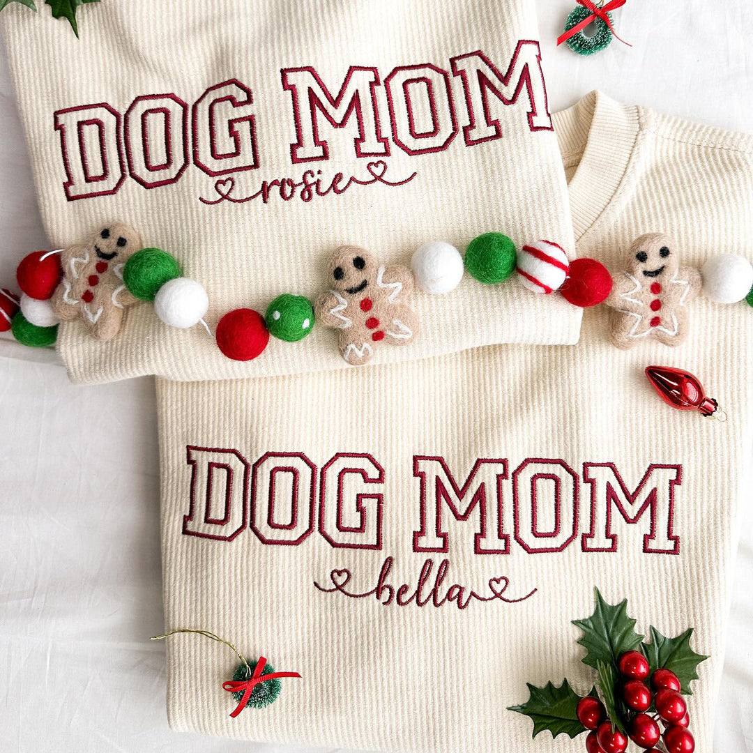 Customize your own sweatshirt with dog names