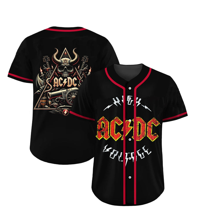 Custom Ac/Dc Australian Rock Band Promotional High Voltage Studio Album Jersey