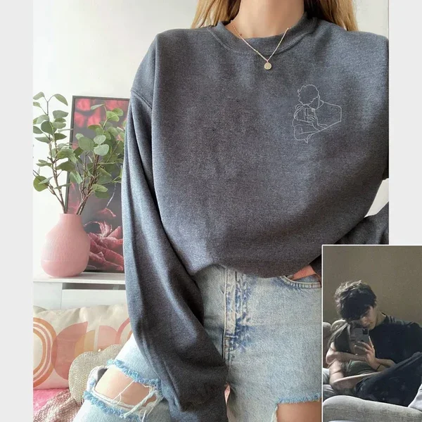 Custom Embroidered Sweatshirts, Hoodies & T-Shirts - Best Gifts For Couple Lover