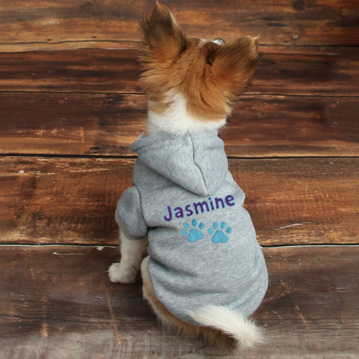 Personalized Dog Hoodie - Embroidered Name Pet Hoodie