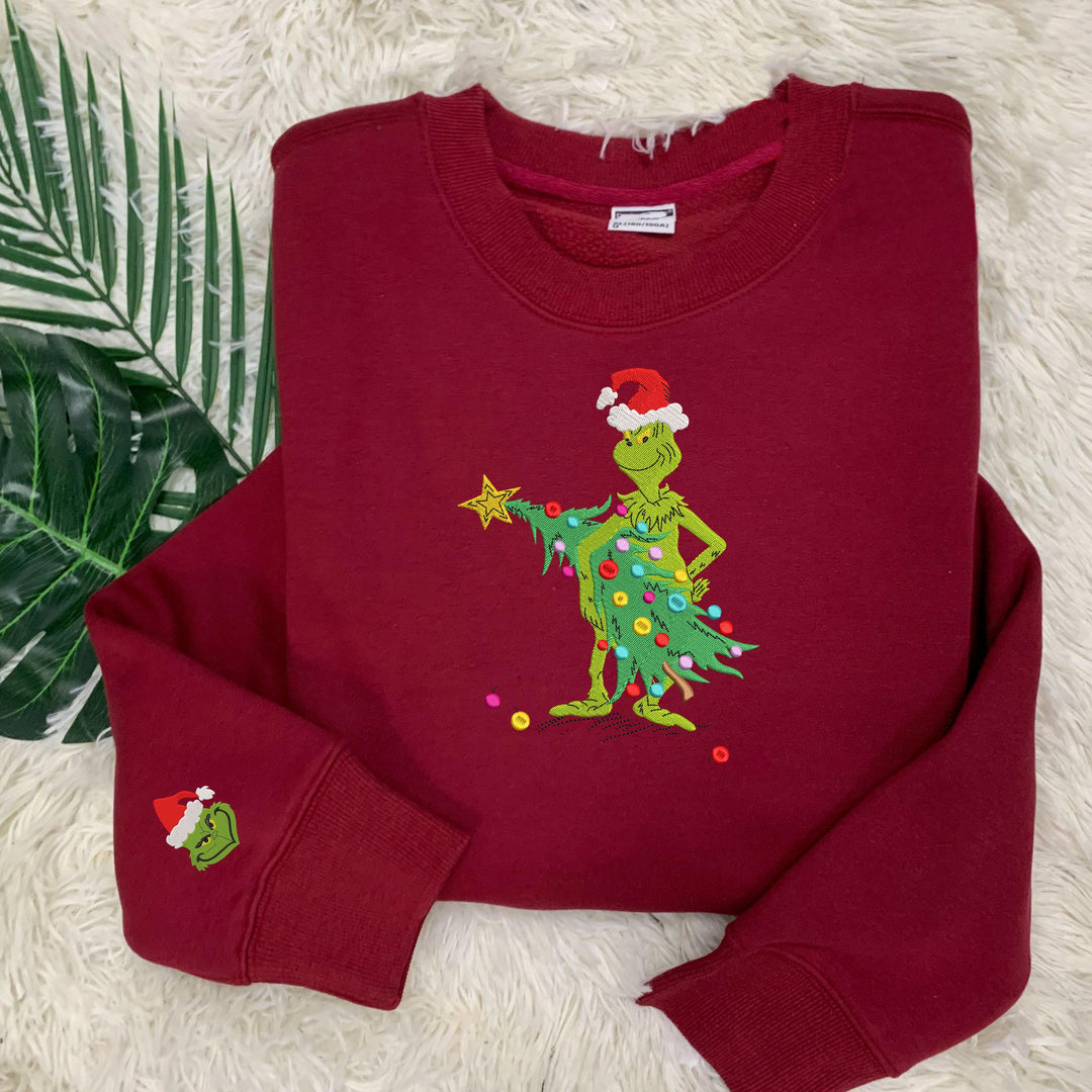 Custom Christmas Embroidered Sweatshirt