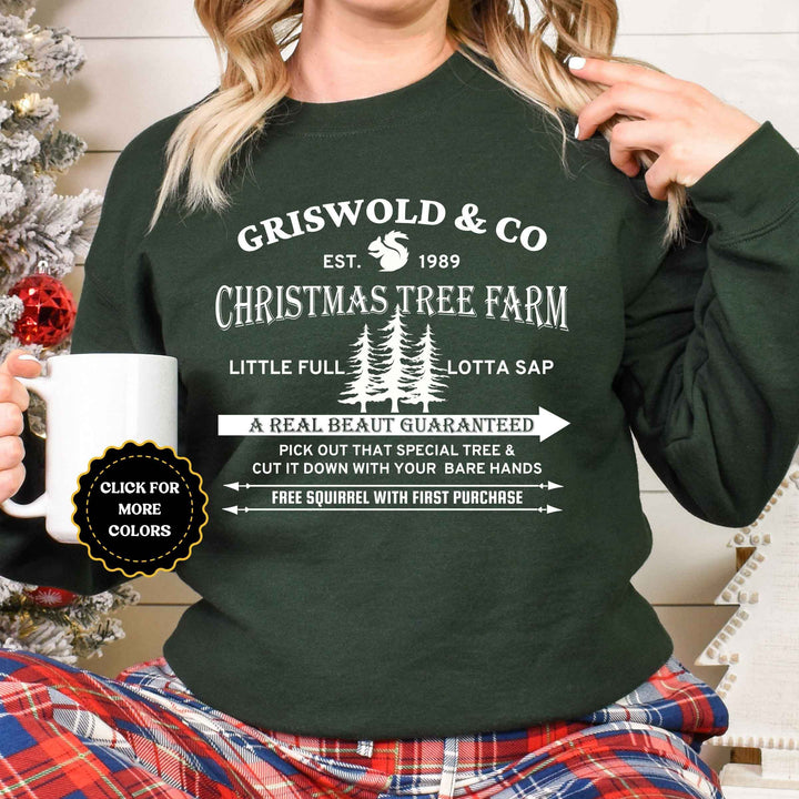 Christmas Vacation Tree Sweatshirt, Griswold Christmas Tree Farm Sweatshirt