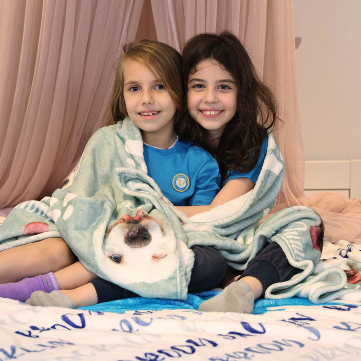Personalized dog blanket with name