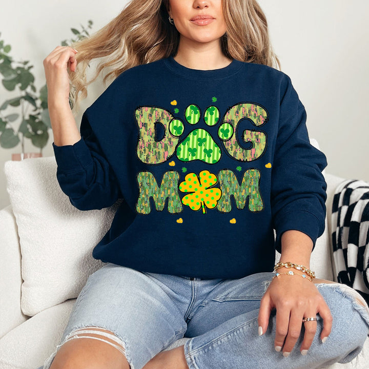 Dog Mom St Patricks Coquette Sweatshirt
