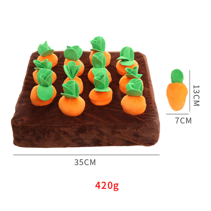 Pet puzzle pull radish sound bite resistant grinding teeth self high and boring smell pad pet toy