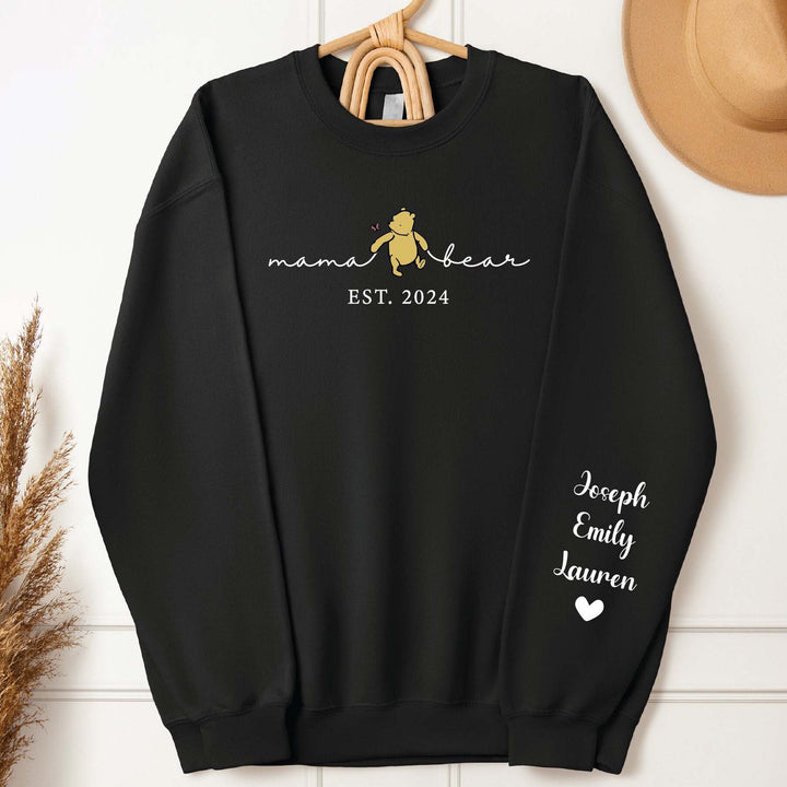 Custom Mama Bear Est Year Sweatshirt