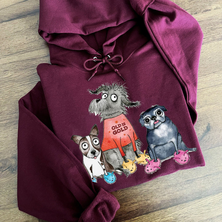 Custom cute puppy hoodie with slippers