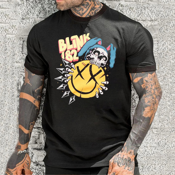 Personalized Blink‑182 Rabbit Skull T-Shirt