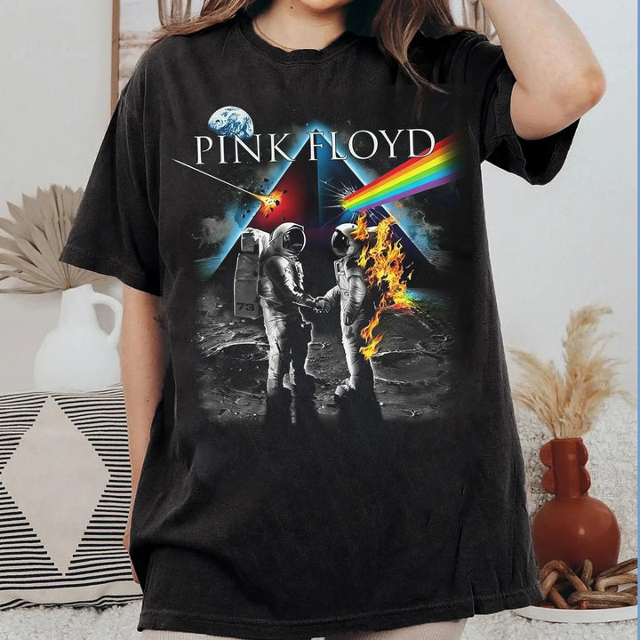 Personalized Pink Floyd Print T-shirt