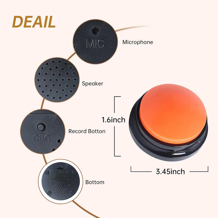 Pet Buttons for Communication Training Buzzer