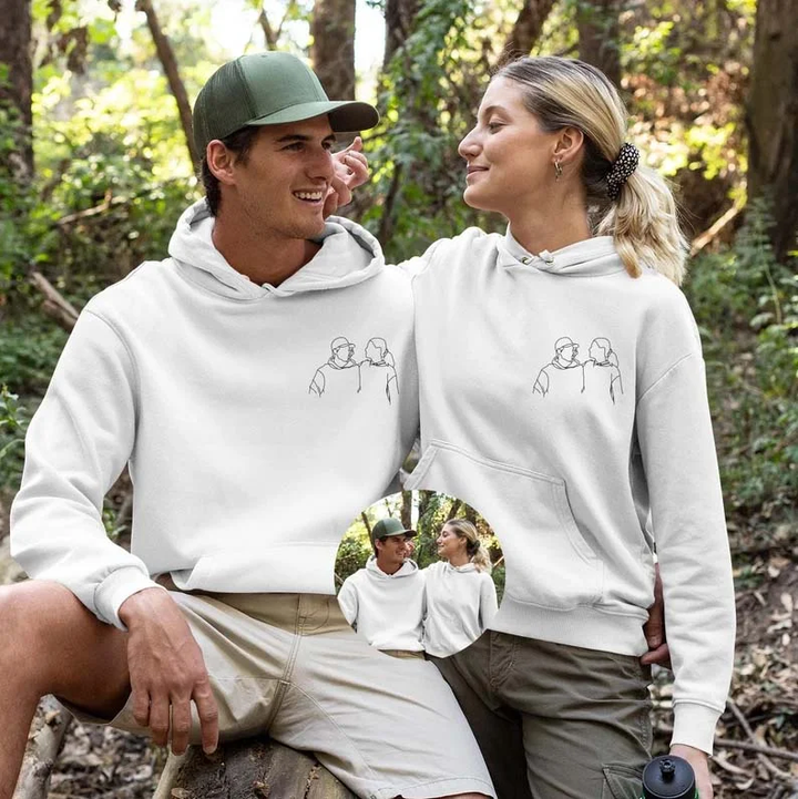 Custom Embroidered Sweatshirts, Hoodies & T-Shirts - Best Gifts For Couple Lover