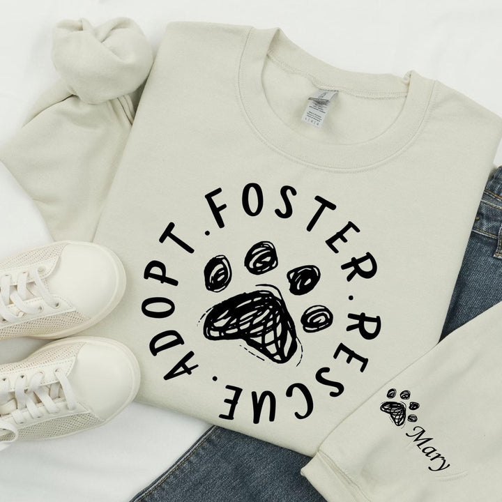 Foster Adopt Rescue Crewneck, Adopt Don't Shop Sweatshirt